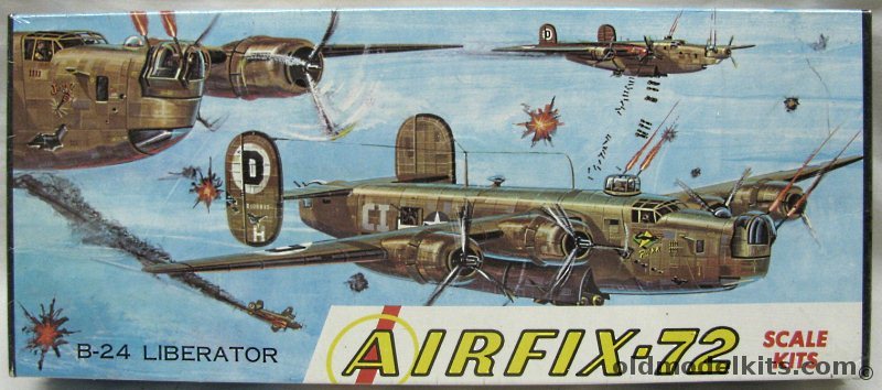 Airfix 1/72 Conslidated B-24J Liberator Craftmaster Issue, 4-129 plastic model kit
